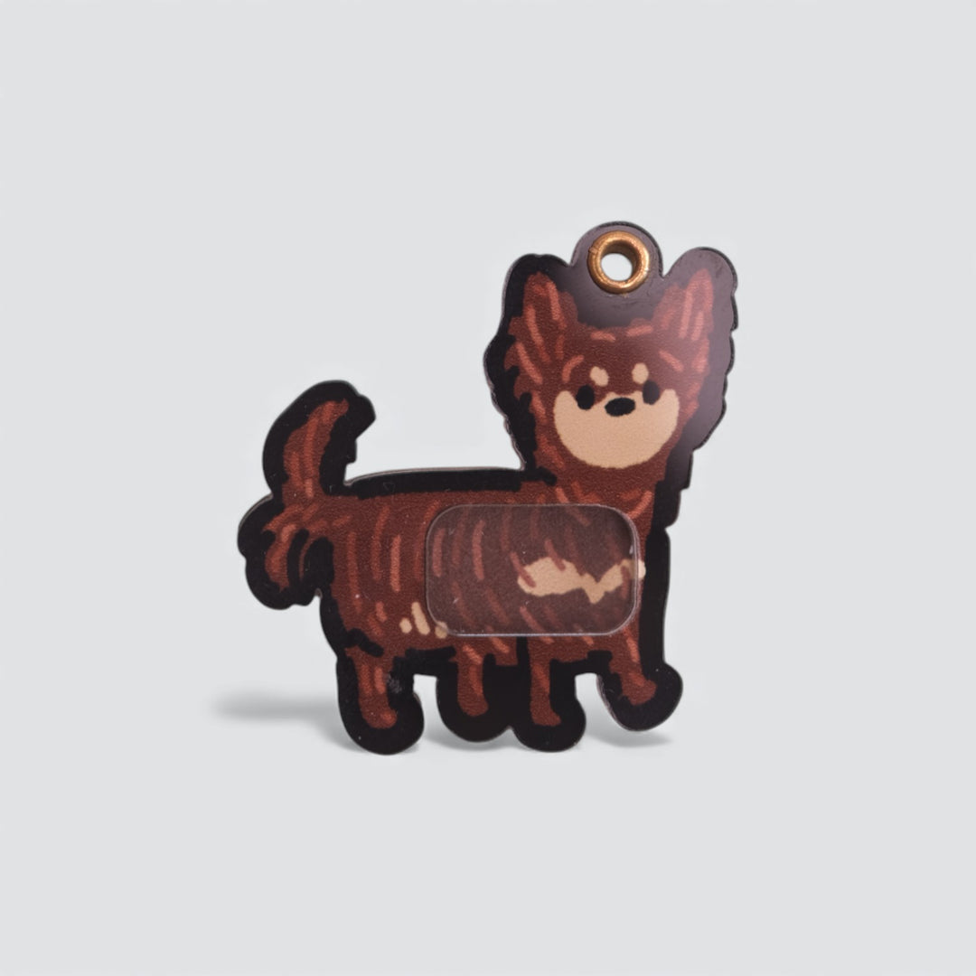 Long Haired Chihuahua Shaker Charm