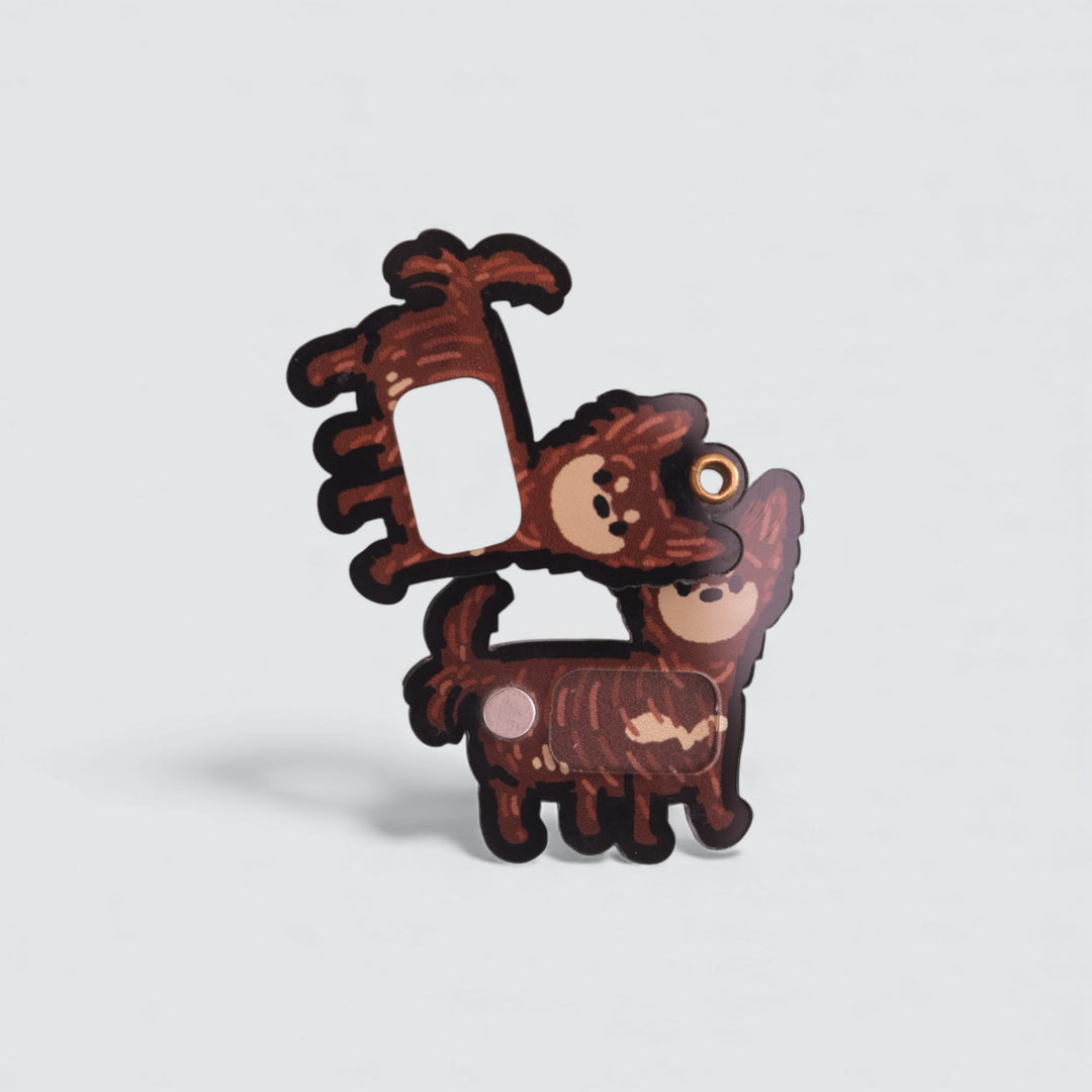 Long Haired Chihuahua Shaker Charm