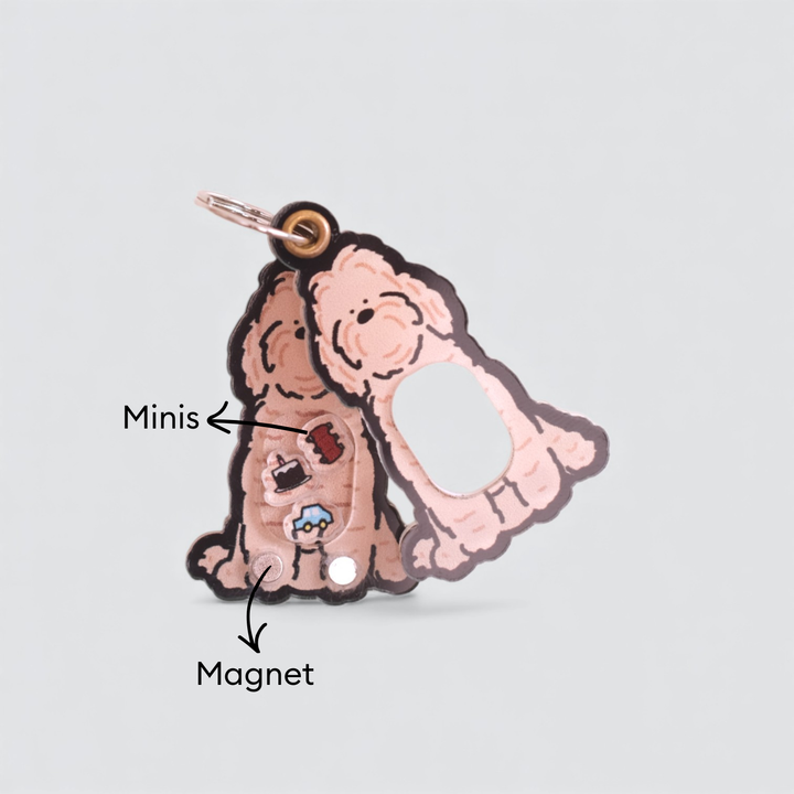 Mix Poodle Shaker Charm
