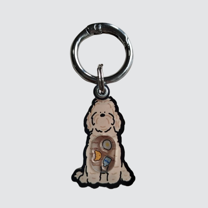 Poodle Mix Shaker Charm