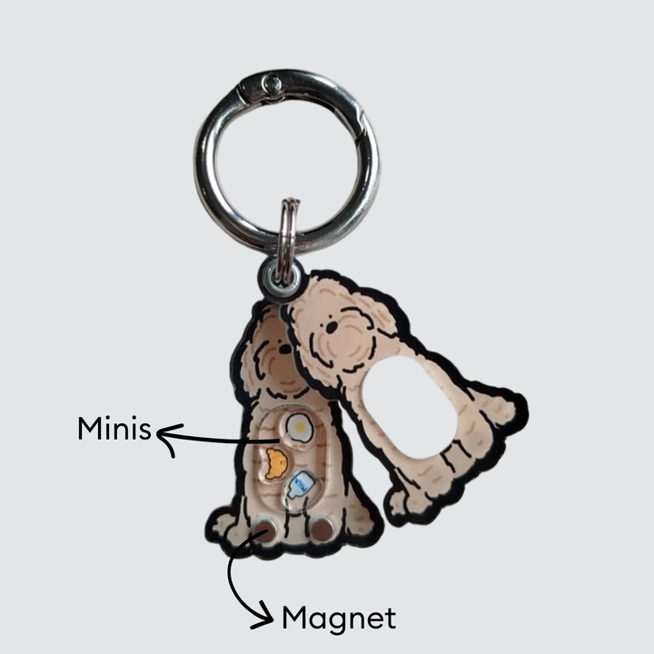 Poodle Mix Shaker Charm
