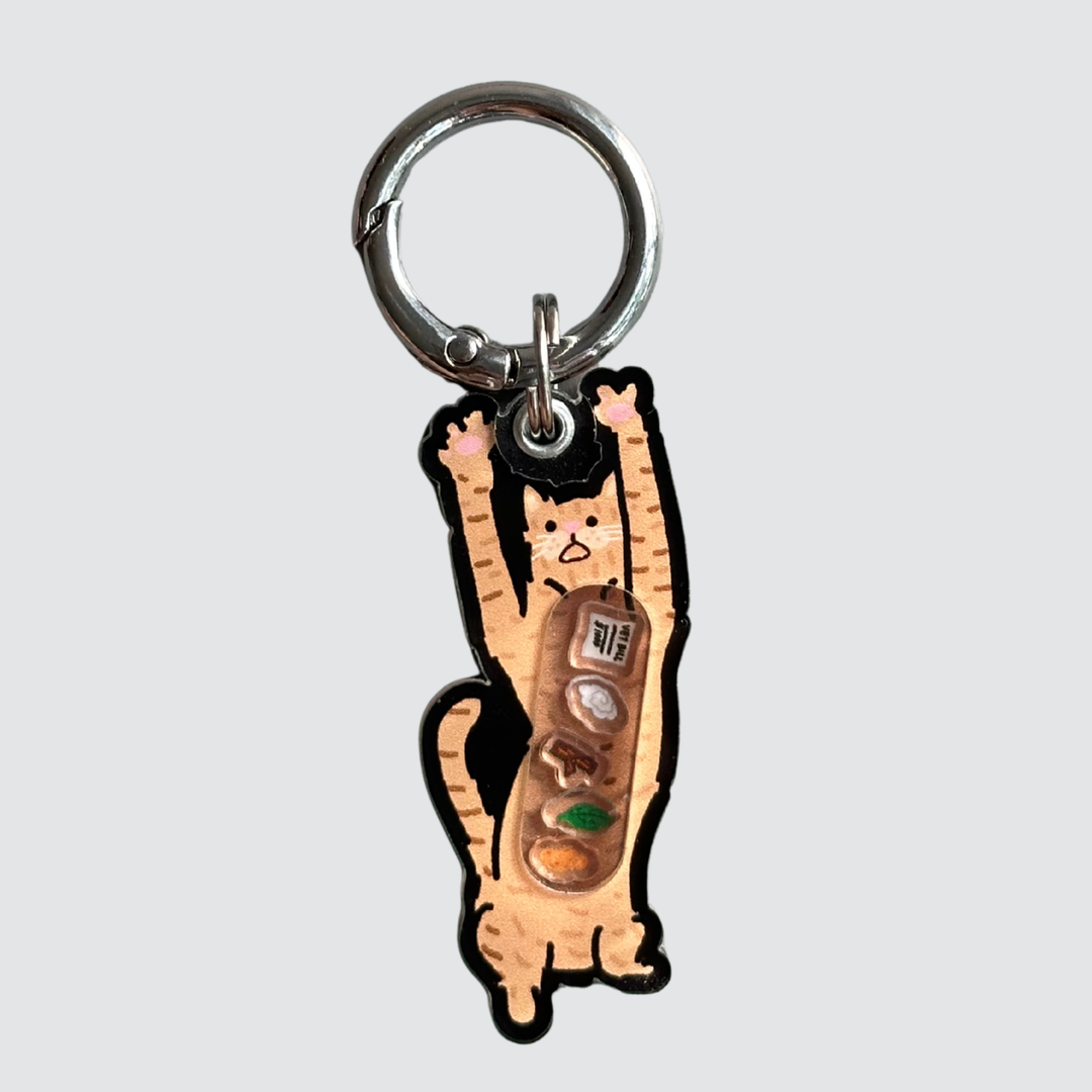 Orange Cats In The Act Shaker Charm