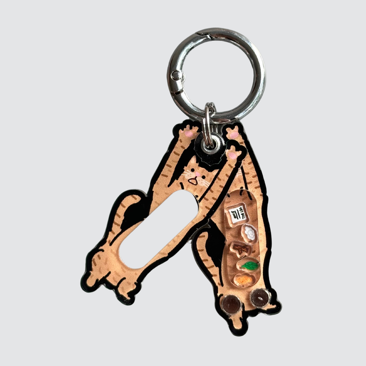 Orange Cats In The Act Shaker Charm