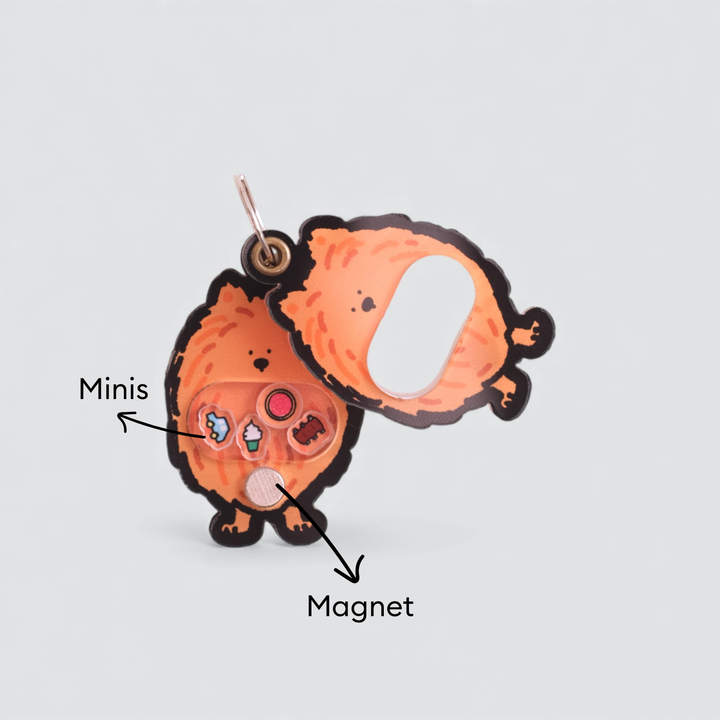 Pomeranian Shaker Charm