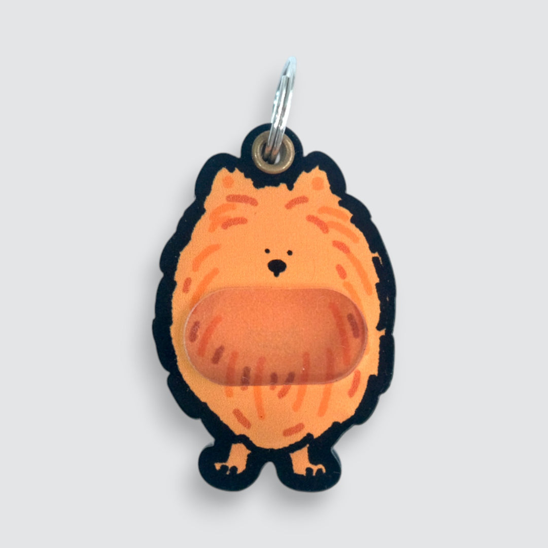 Pomeranian Shaker Charm