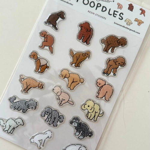 Poopdles Resin Sticker