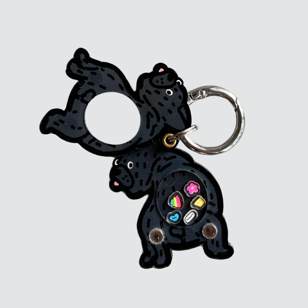 Pug Dog Pooping Shaker Charm