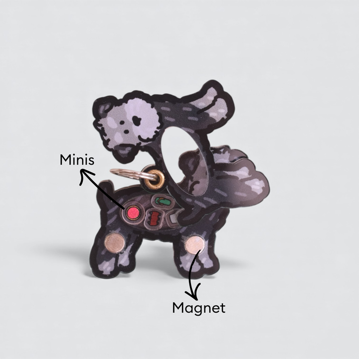 Schnauzer Shaker Charm