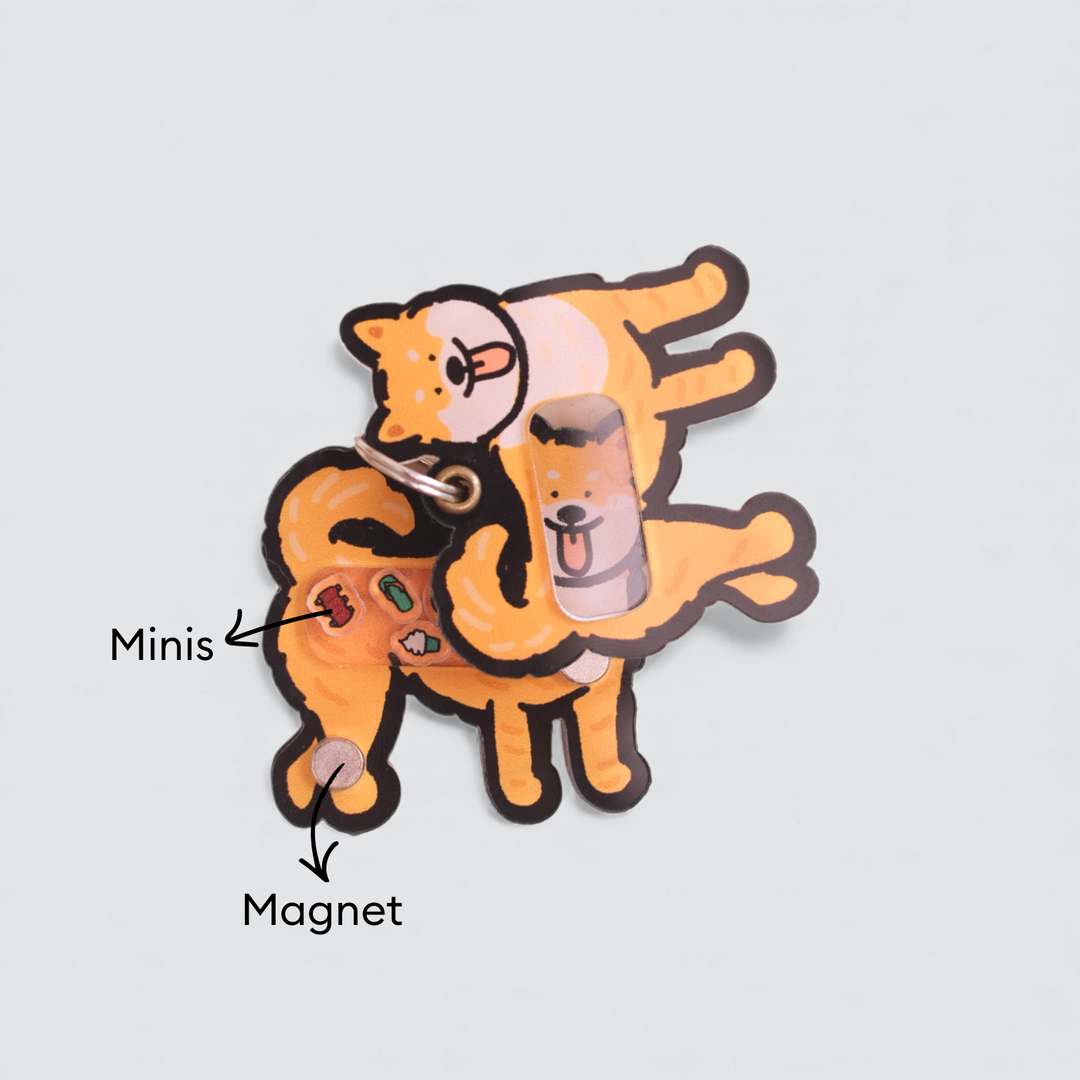 Shiba Inu Shaker Charm