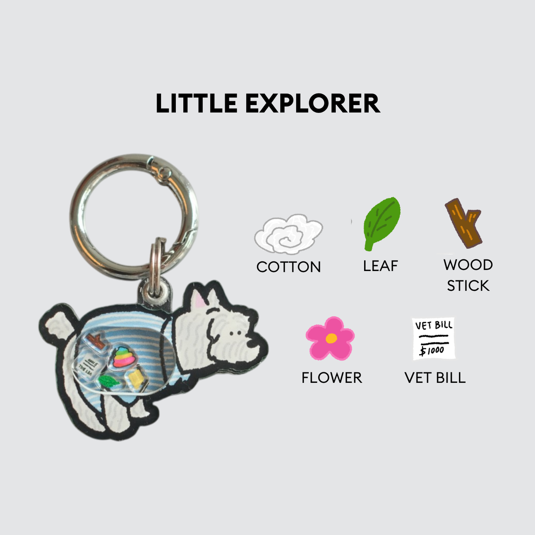 Westie Dog Pooping Shaker Charm