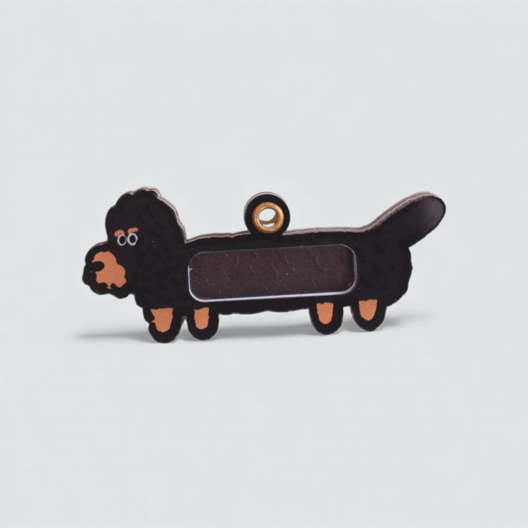 Wire-Haired Dachshund Shaker Charm