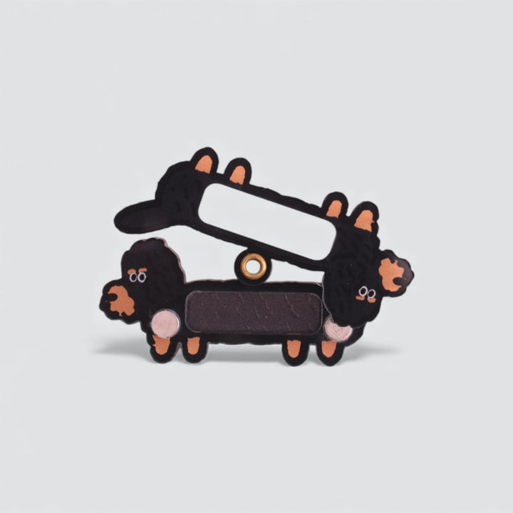 Wire-Haired Dachshund Shaker Charm
