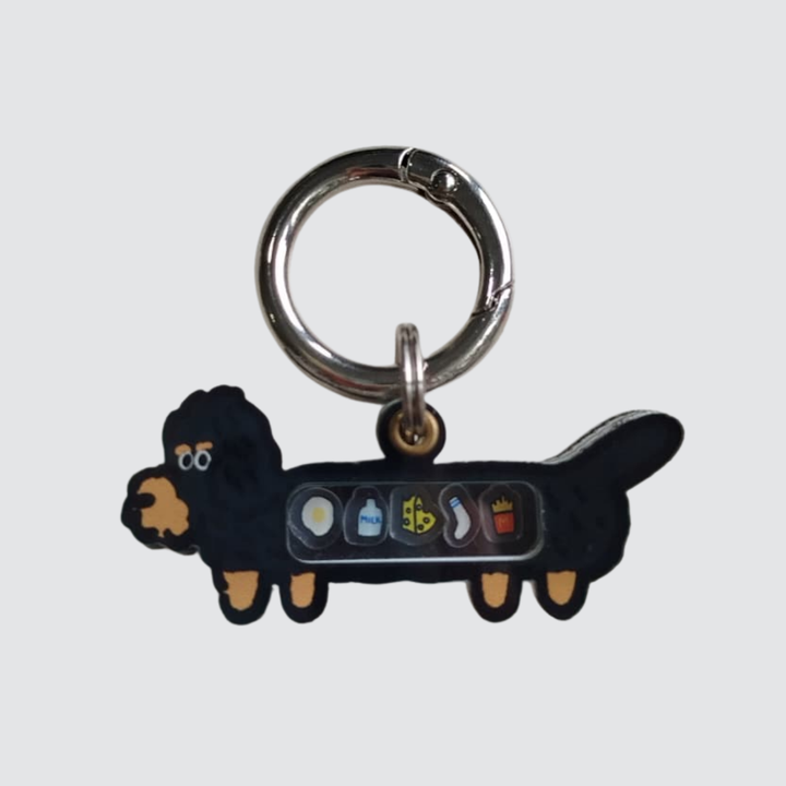 Wire-Haired Dachshund Shaker Charm