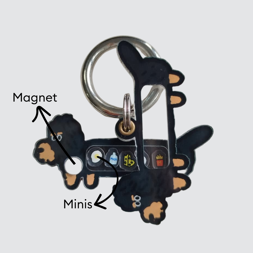 Wire-Haired Dachshund Shaker Charm