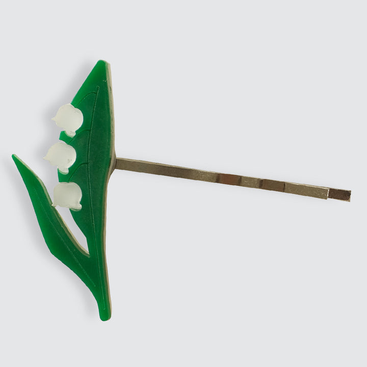 Lily of the Valley Hair Clip (May Birthflower)