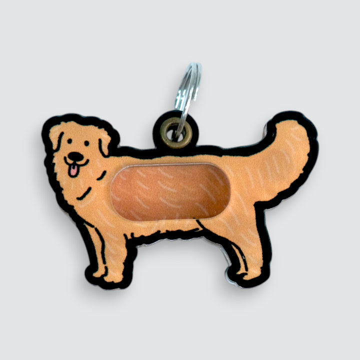 Golden Retriever Shaker Charm