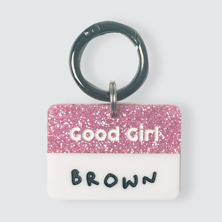 Good Girl Tag - Glitter