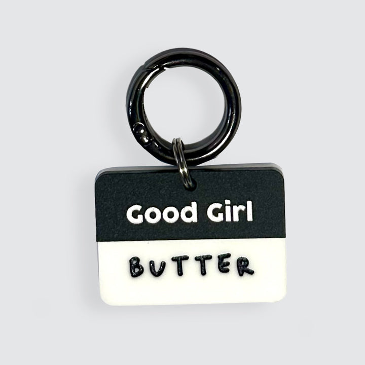 Matte Black Good Boy / Good Girl Customised Tag