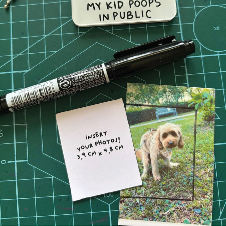 My Kid Poops in Public Photo Keychain