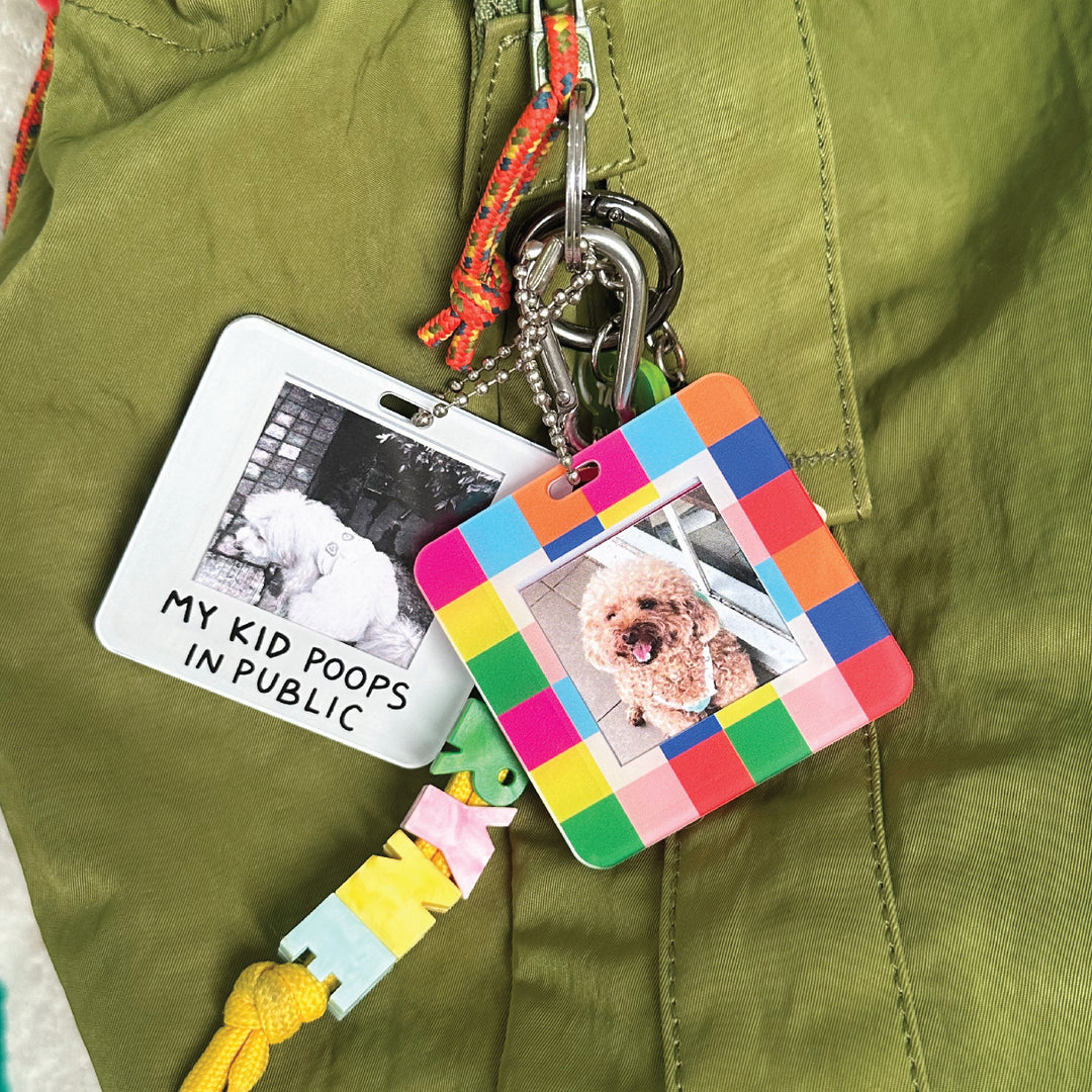 Rainbow Bliss Photo Keychain