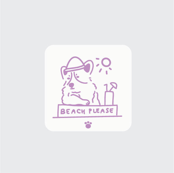 Beach Please Keychain