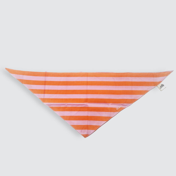 Tangerine Dream (Pink & Orange Stripe Bandana)