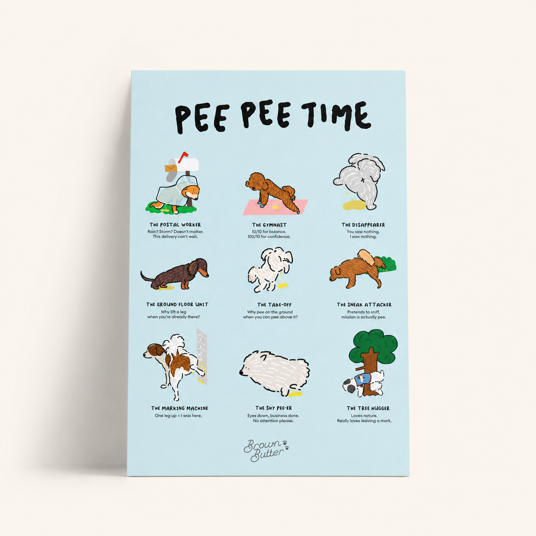 It's Pee Pee Time Art Print A5