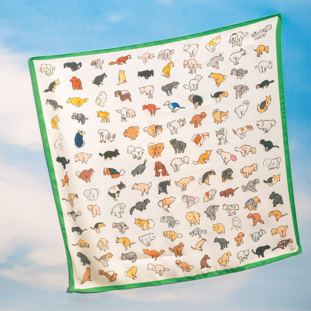 [PREORDER] Caught in the Act Set (White/Green hem scarf)