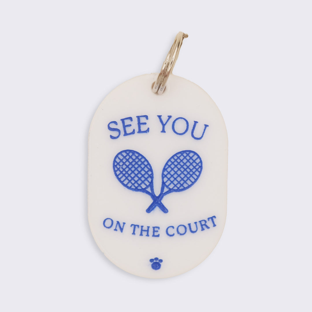 See You on the Court Charm