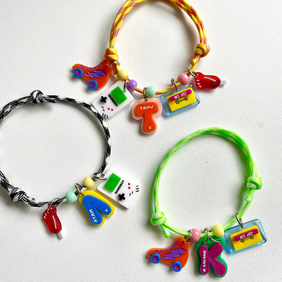 90's Alphabet Customised Tag